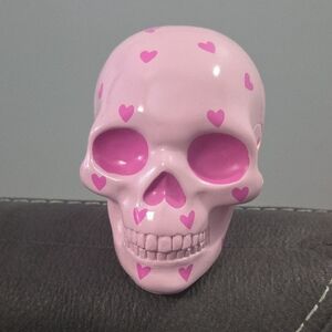 Target Pink Skull with Heart Accents